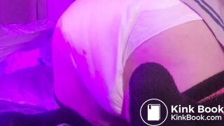 Week Long Hold Poopy Messy Diaper Enema Wanding