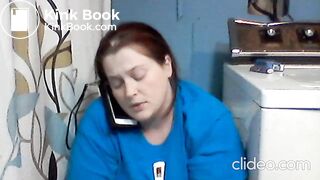 Pooping while talking on the phone