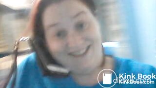 Pooping while talking on the phone