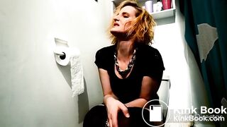 Girl has a urgent diarrhea (fake)