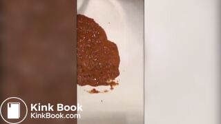 Girl diarrhea in sink