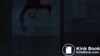 Women has diarrhea in haunted bathroom