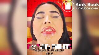 Colombiana disfruta de su mierda