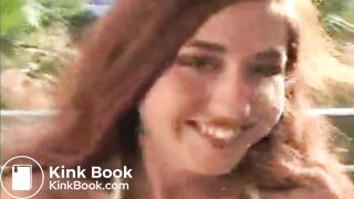 Pretty brunette dropping a nice turd