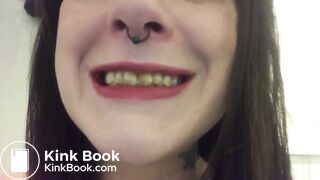 Using her shit like a lollipop