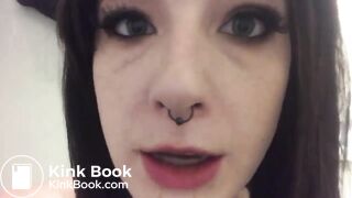 Using her shit like a lollipop