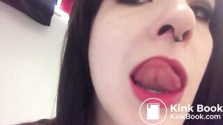 Using her shit like a lollipop