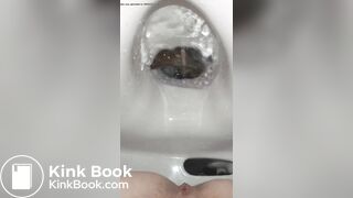 toilet poop from a beautiful girl