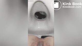 toilet poop from a beautiful girl