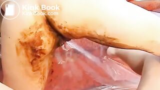 LESBIAN SPLATTERS LOVER WITH SHITTY ENEMA