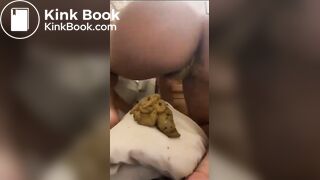 She is messing up the pillow