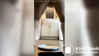 BBW pawg plate poop