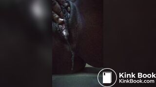 Up close creamy pussy & scat morsels