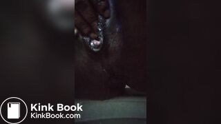 Up close creamy pussy & scat morsels