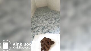 Dirty teen slut shitting