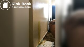 Bbw ebony squirting shit on her carpet