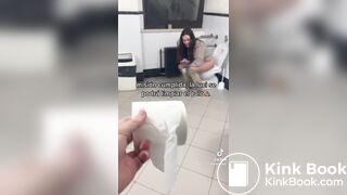 Latina caught shitting by her friend