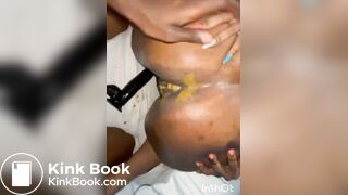 Ebony queen shitty sex,fart and gape .