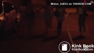 Woman shit on the floor