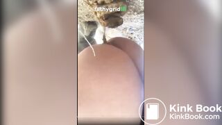 Girl pooping - video 676