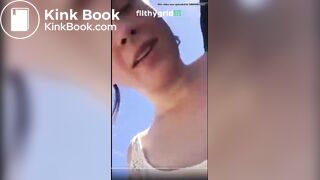 Girl pooping - video 676