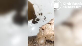my shit smeared pussy stuffed w shit