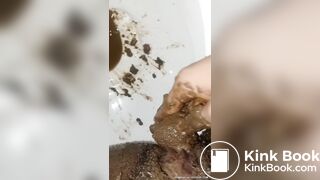 my shit smeared pussy stuffed w shit