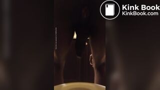 Guy takes a shit after waking up from a nap