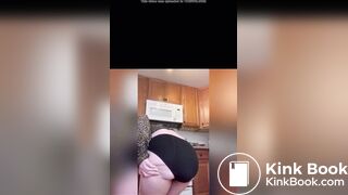 Teen desperate black pantypoop