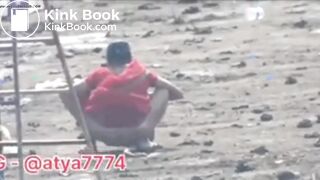 Desi shitting in field