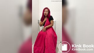 On toilet pooping - video 2