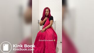 On toilet pooping - video 2
