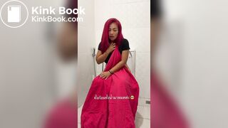 On toilet pooping - video 2