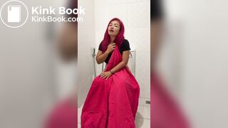 On toilet pooping - video 2