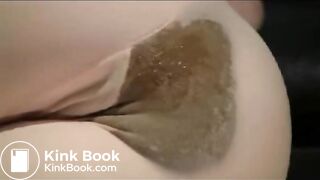 Sloppy poop in pantyhose