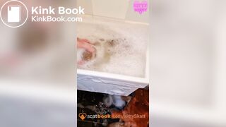 Huge thick soapy sink shit