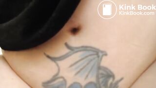 Hairy milf has some rumbles and a runny poop