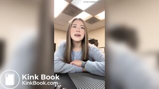 Cute talking about the dump she took