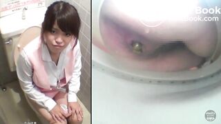 GH DOLK 02 01: Voyeurism in the company with female office workers. Awkward excretions in the toilet.