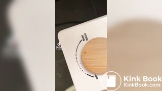 Cute girl pooping selfie