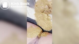 Hot girl creamy shit