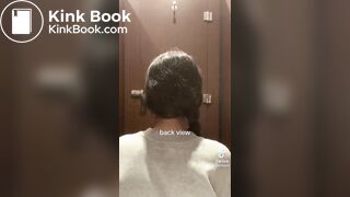 Chinese girl pooping selfie