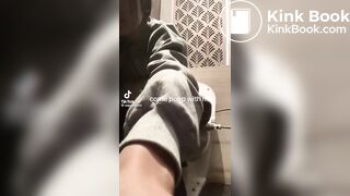 Chinese girl pooping selfie