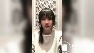 Chinese girl pooping selfie