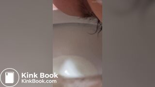 girl with very hairy pussy pooping and farting