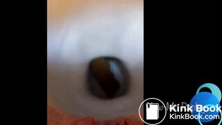 Sexy pussy Close-up toilet poop