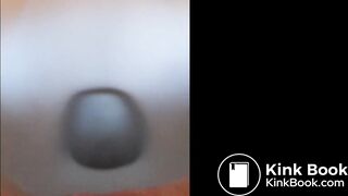 Sexy pussy Close-up toilet poop