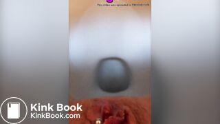 Sexy pussy Close-up toilet poop