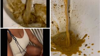 She unleashes thunderous DIARRHEA splashes - Part 2