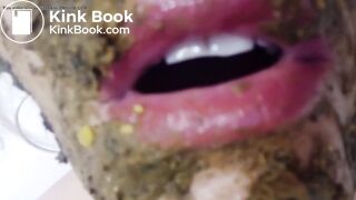 big asstanding shitting a tickle of diarrhea. smearing